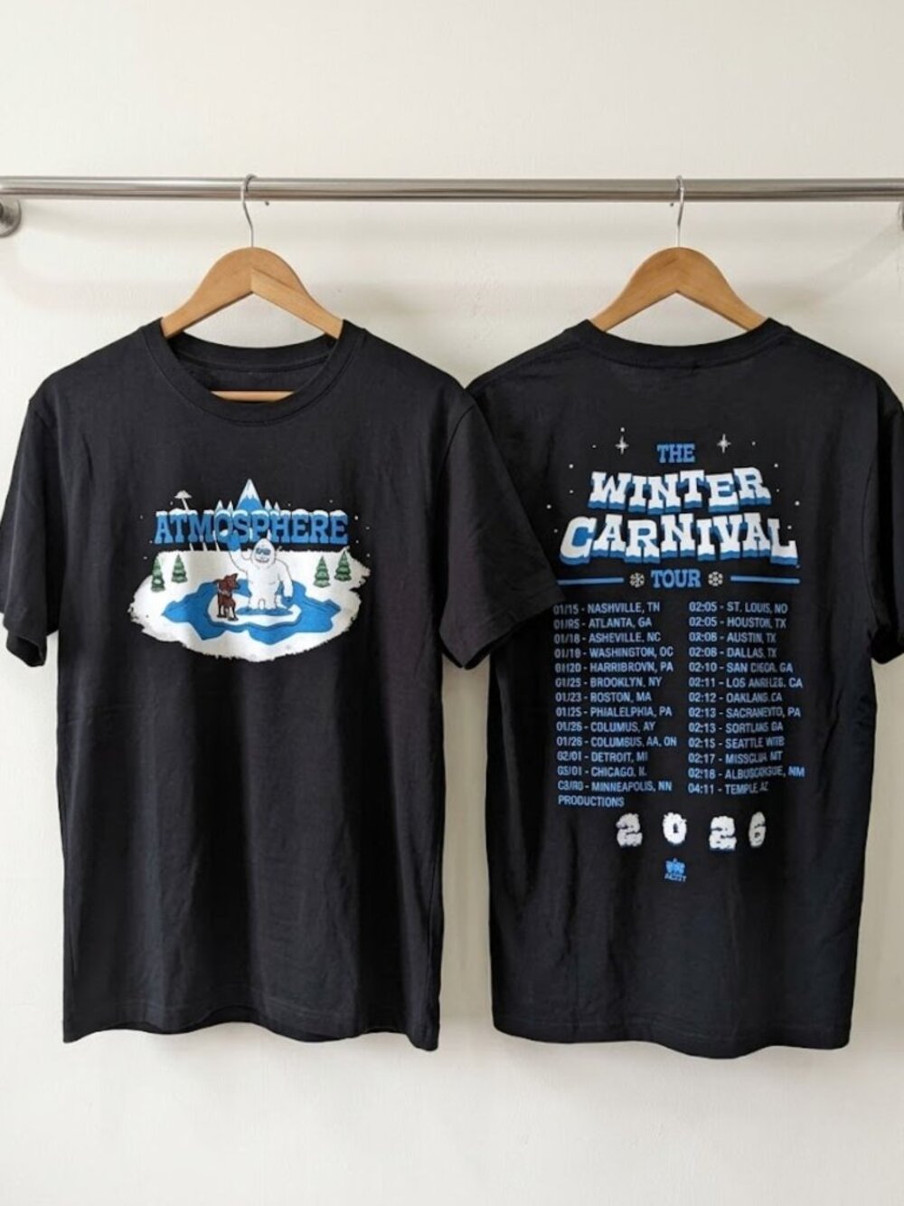 Atmosphere The Winter Carnival Tour 2026 T-Shirt Reprint